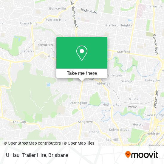 U Haul Trailer Hire map