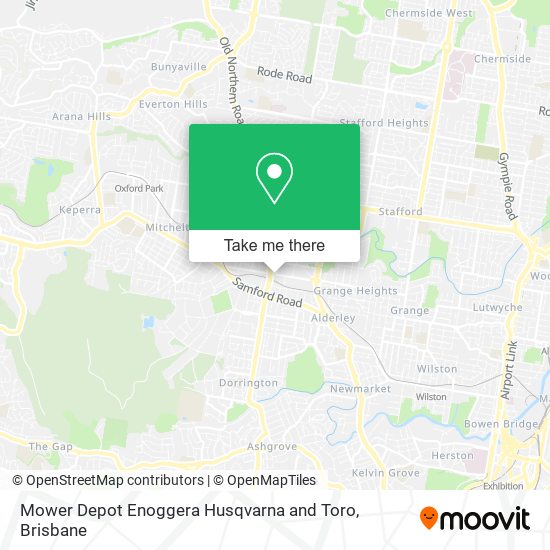 Mower Depot Enoggera Husqvarna and Toro map
