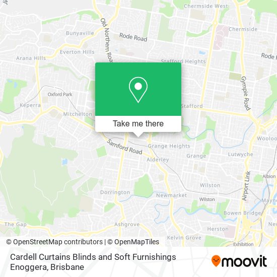 Cardell Curtains Blinds and Soft Furnishings Enoggera map