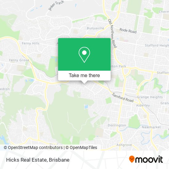 Hicks Real Estate map