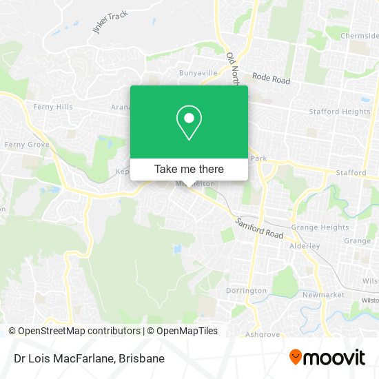 Dr Lois MacFarlane map