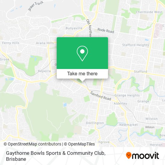 Gaythorne Bowls Sports & Community Club map