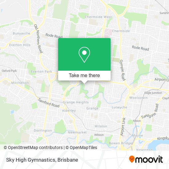 Sky High Gymnastics map
