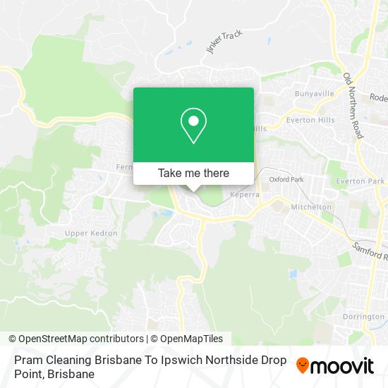 Pram Cleaning Brisbane To Ipswich Northside Drop Point map