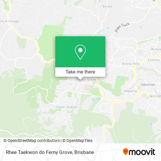 Rhee Taekwon do Ferny Grove map