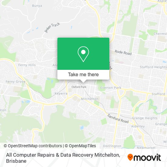 All Computer Repairs & Data Recovery Mitchelton map