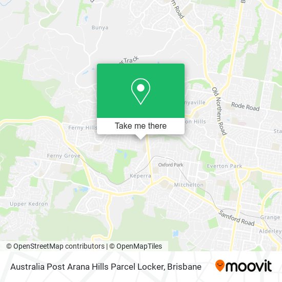Australia Post Arana Hills Parcel Locker map