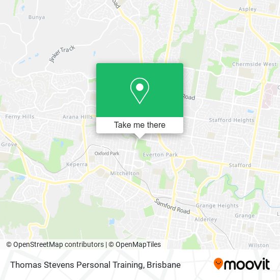 Thomas Stevens Personal Training map
