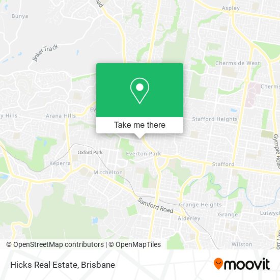 Hicks Real Estate map