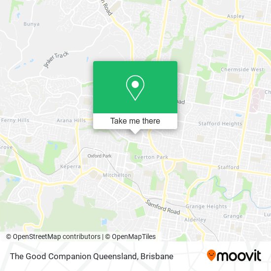 The Good Companion Queensland map