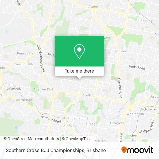 Southern Cross BJJ Championships map