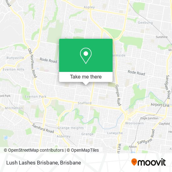 Lush Lashes Brisbane map