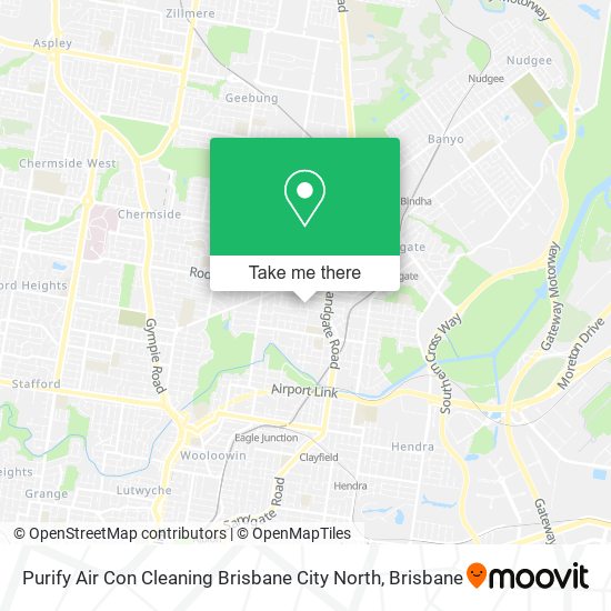 Purify Air Con Cleaning Brisbane City North map