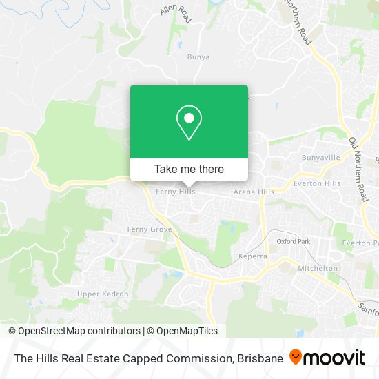 The Hills Real Estate Capped Commission map