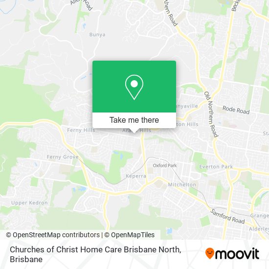 Churches of Christ Home Care Brisbane North map