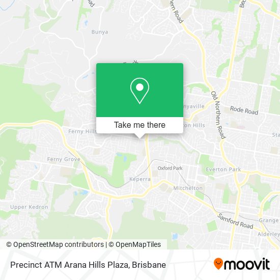 Precinct ATM Arana Hills Plaza map