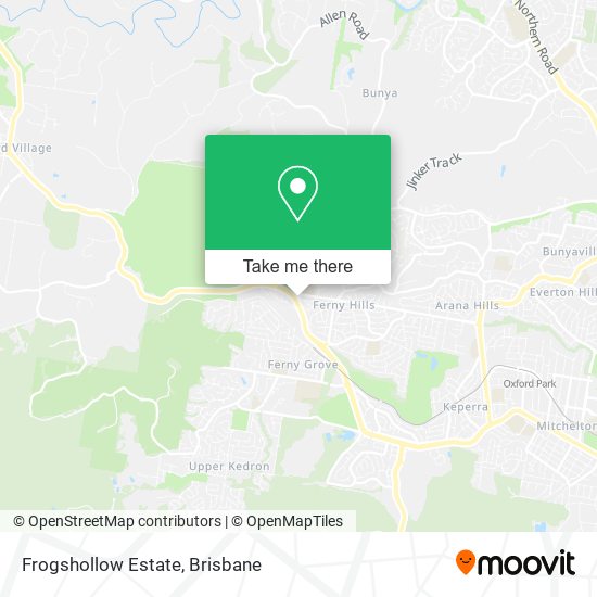 Frogshollow Estate map