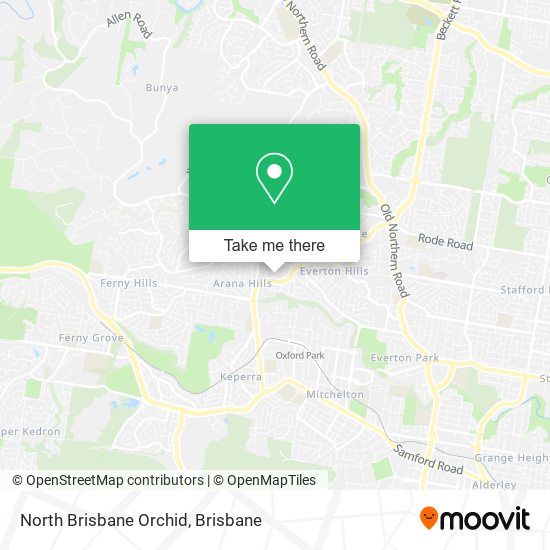 North Brisbane Orchid map