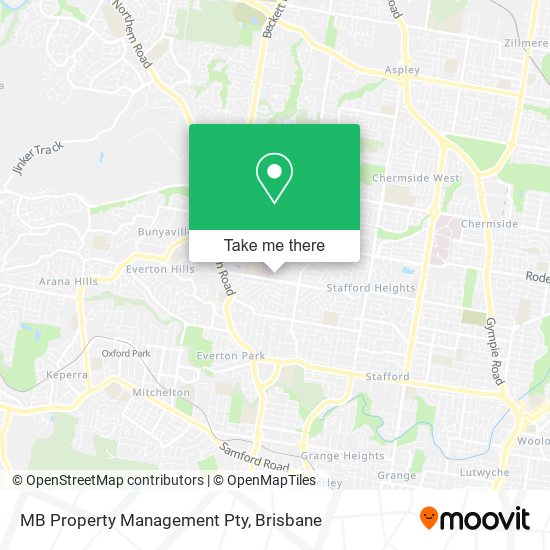 Mapa MB Property Management Pty