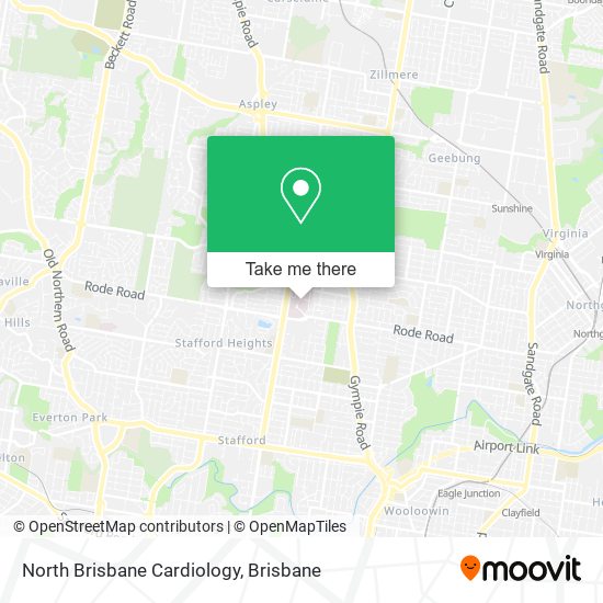 North Brisbane Cardiology map