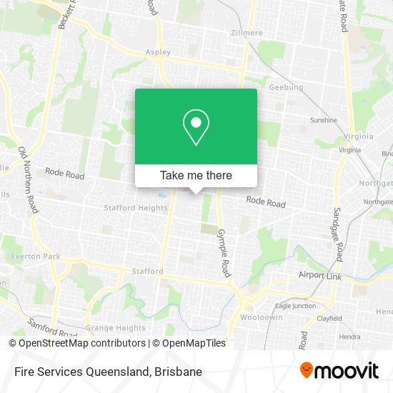Fire Services Queensland map