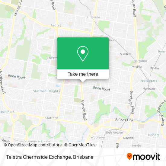 Telstra Chermside Exchange map