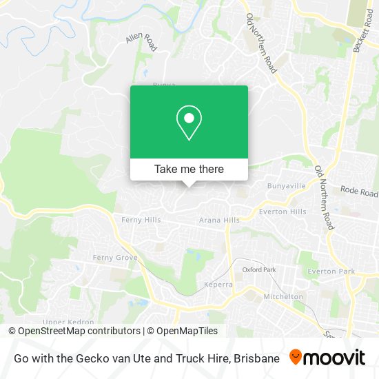 Mapa Go with the Gecko van Ute and Truck Hire
