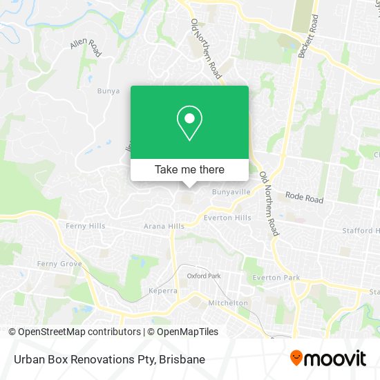 Urban Box Renovations Pty map