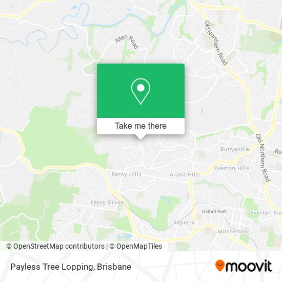 Payless Tree Lopping map