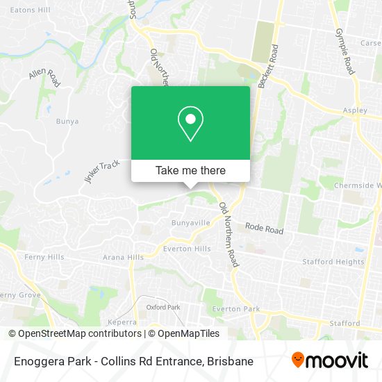 Enoggera Park - Collins Rd Entrance map