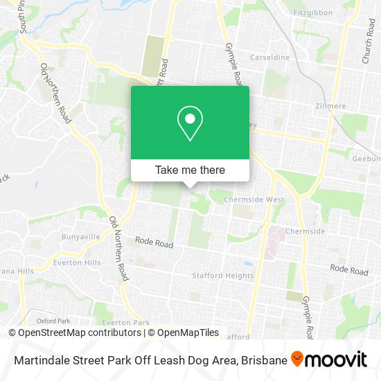 Martindale Street Park Off Leash Dog Area map