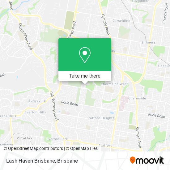 Lash Haven Brisbane map