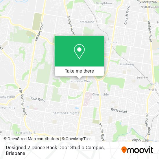 Designed 2 Dance Back Door Studio Campus map