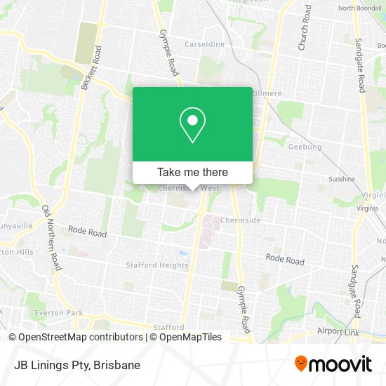 JB Linings Pty map