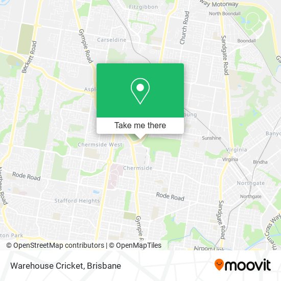 Warehouse Cricket map