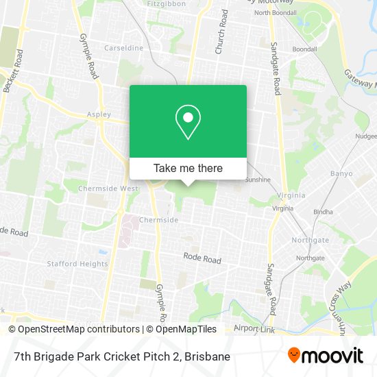 7th Brigade Park Cricket Pitch 2 map