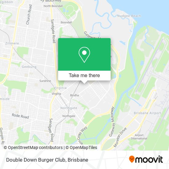 Double Down Burger Club map