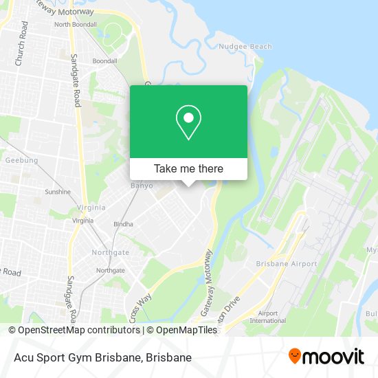 Mapa Acu Sport Gym Brisbane