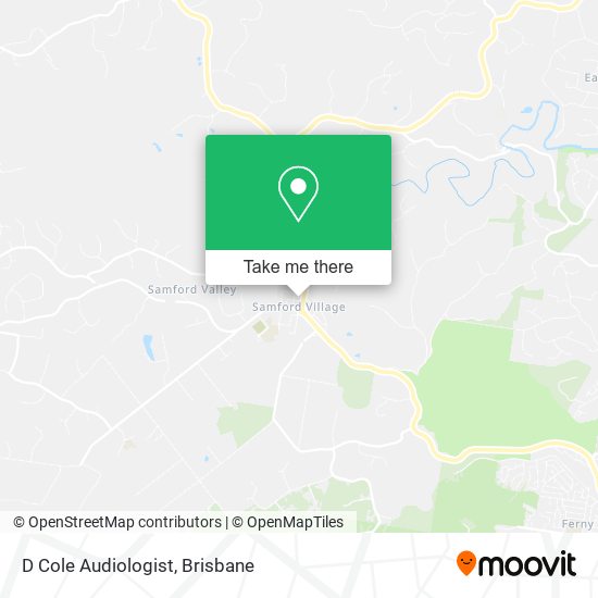 D Cole Audiologist map