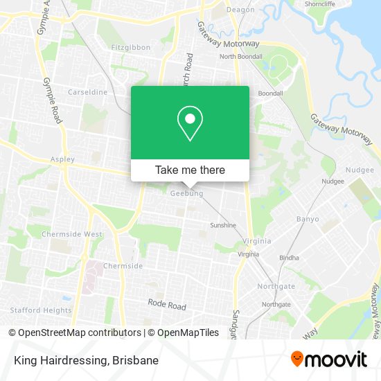 King Hairdressing map