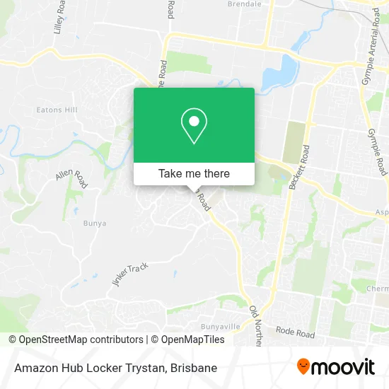 Mapa Amazon Hub Locker Trystan