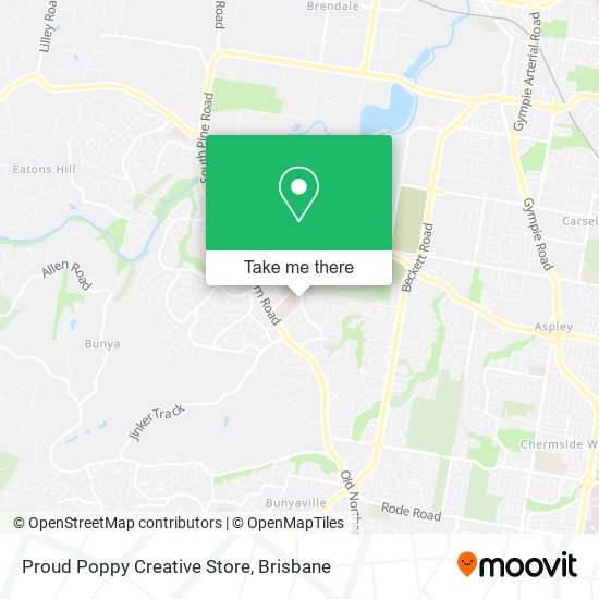 Proud Poppy Creative Store map