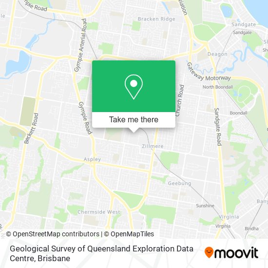 Geological Survey of Queensland Exploration Data Centre map