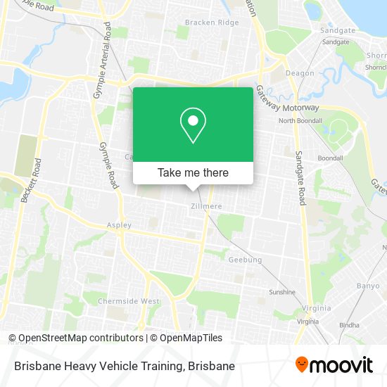 Brisbane Heavy Vehicle Training map