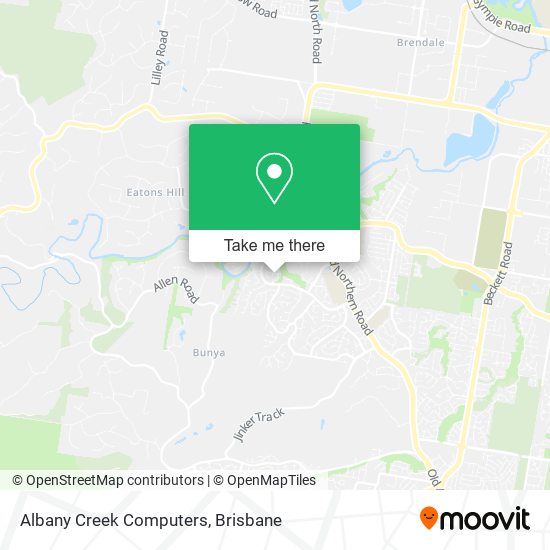 Albany Creek Computers map