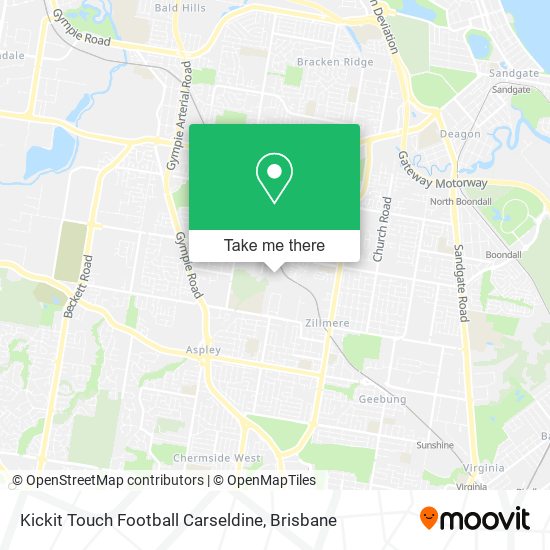 Kickit Touch Football Carseldine map