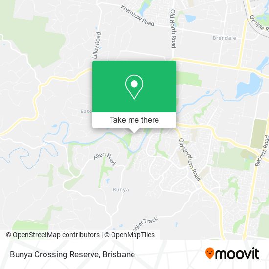 Bunya Crossing Reserve map
