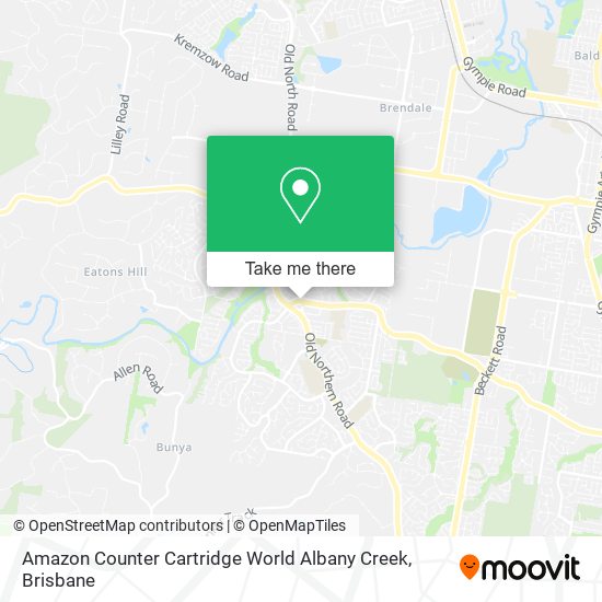Amazon Counter Cartridge World Albany Creek map