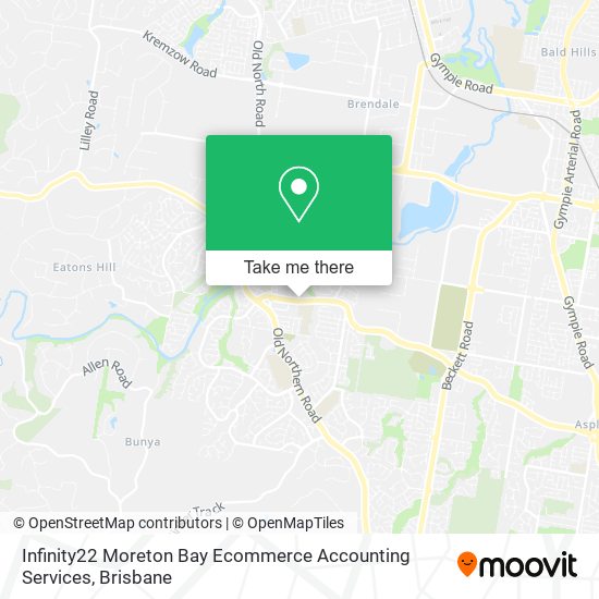 Infinity22 Moreton Bay Ecommerce Accounting Services map