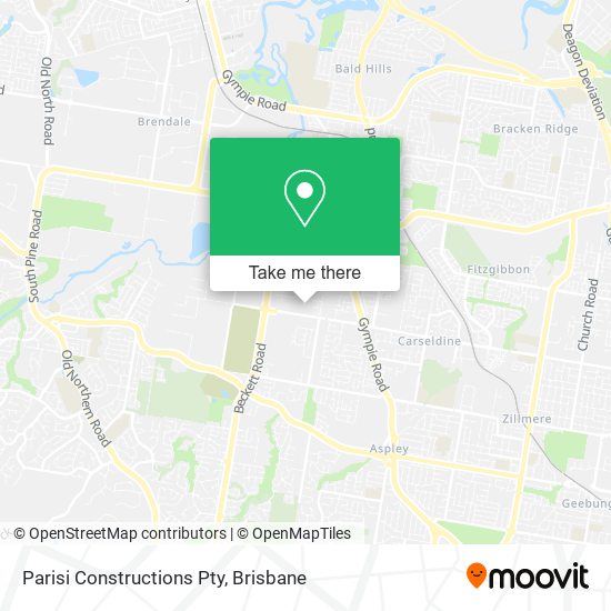 Parisi Constructions Pty map